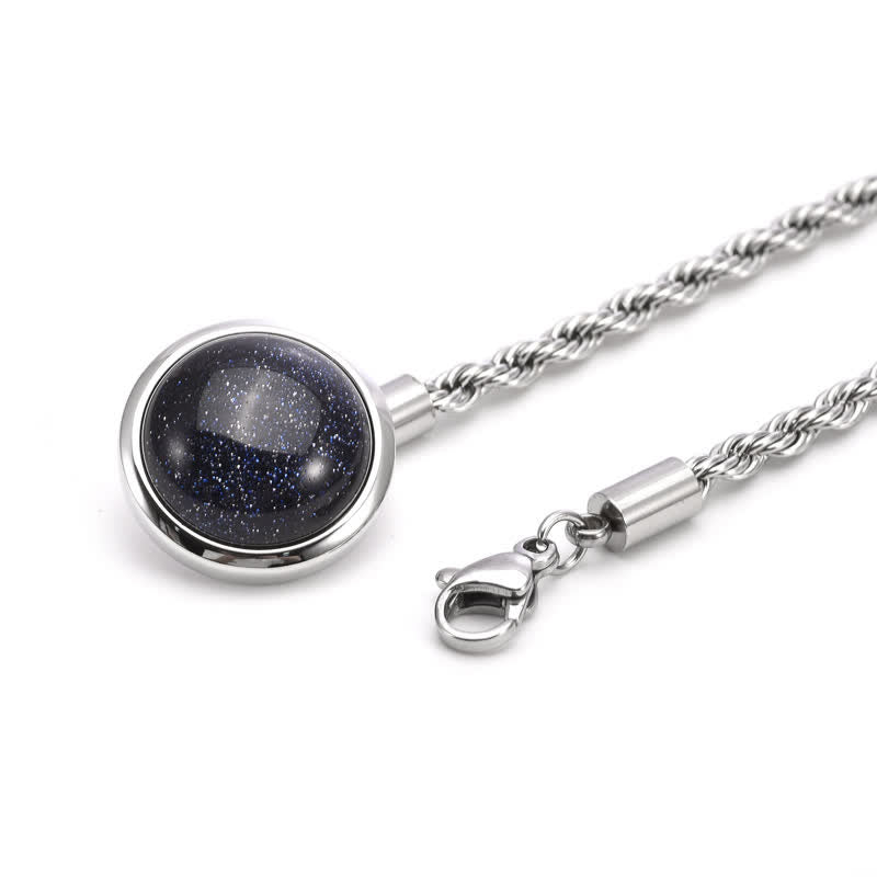 Broche de costume classique pour homme en pierre précieuse naturelle avec chaîne suspendue