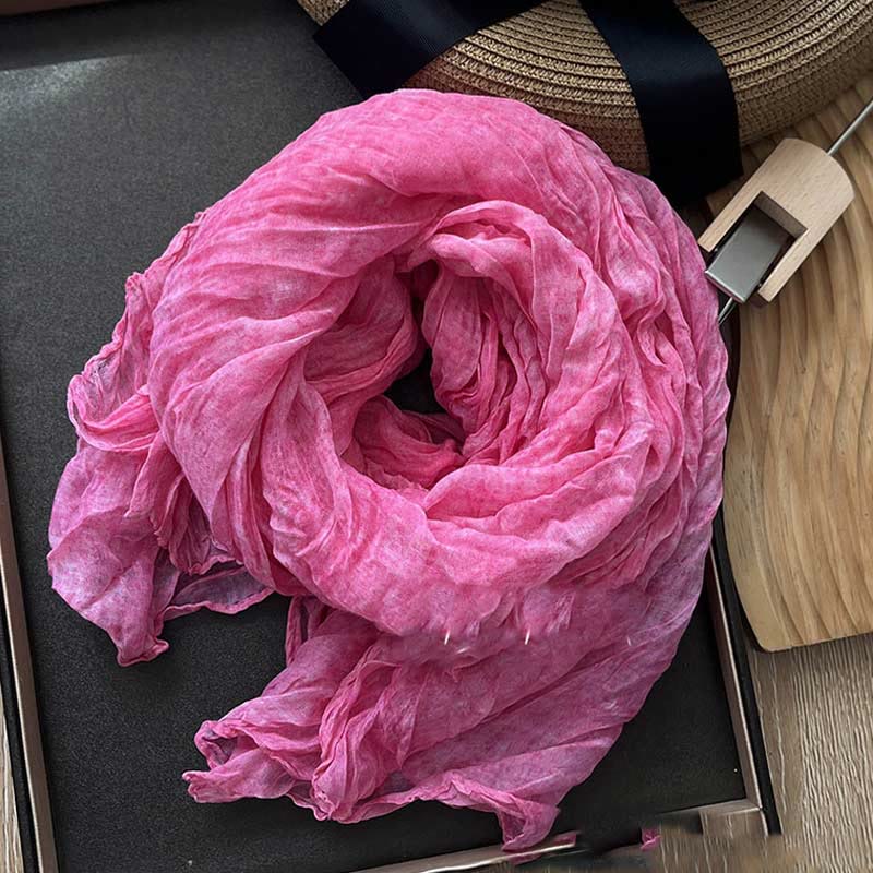 Écharpe fine rétro tie-dye pour femme