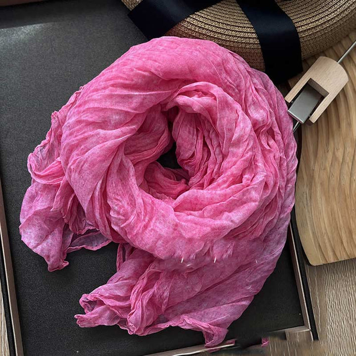 Écharpe fine rétro tie-dye pour femme
