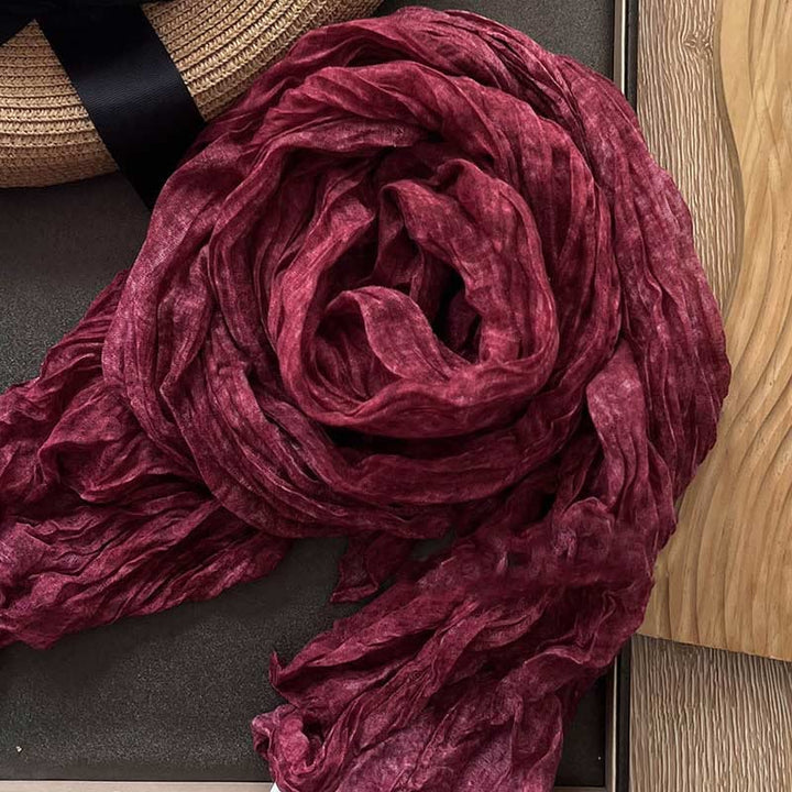 Écharpe fine rétro tie-dye pour femme