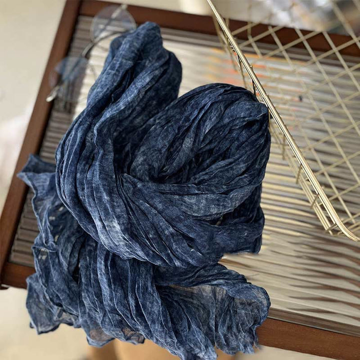 Écharpe fine rétro tie-dye pour femme