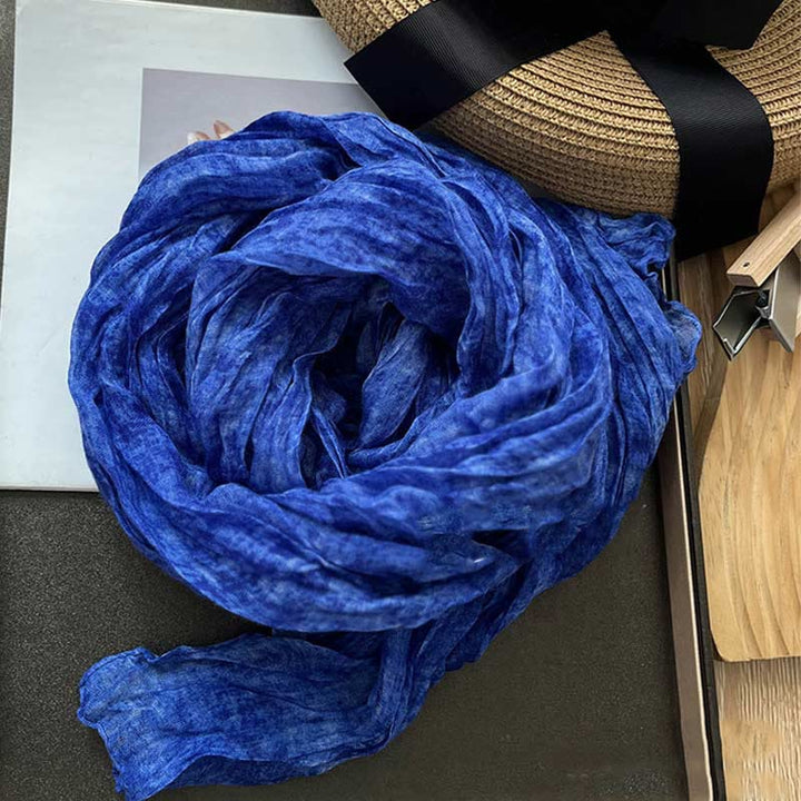 Écharpe fine rétro tie-dye pour femme