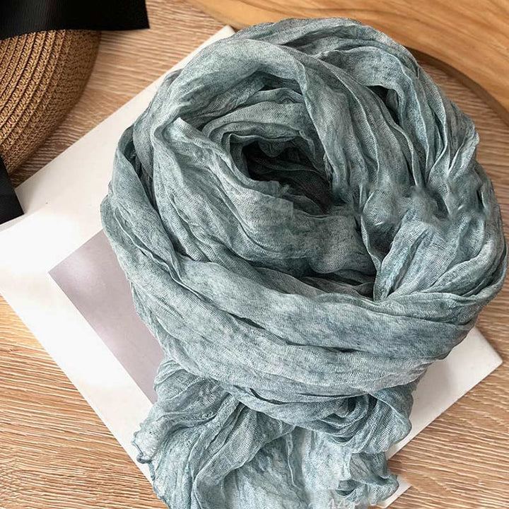 Écharpe fine rétro tie-dye pour femme