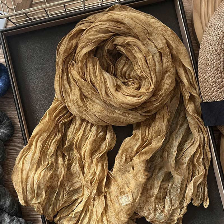 Écharpe fine rétro tie-dye pour femme