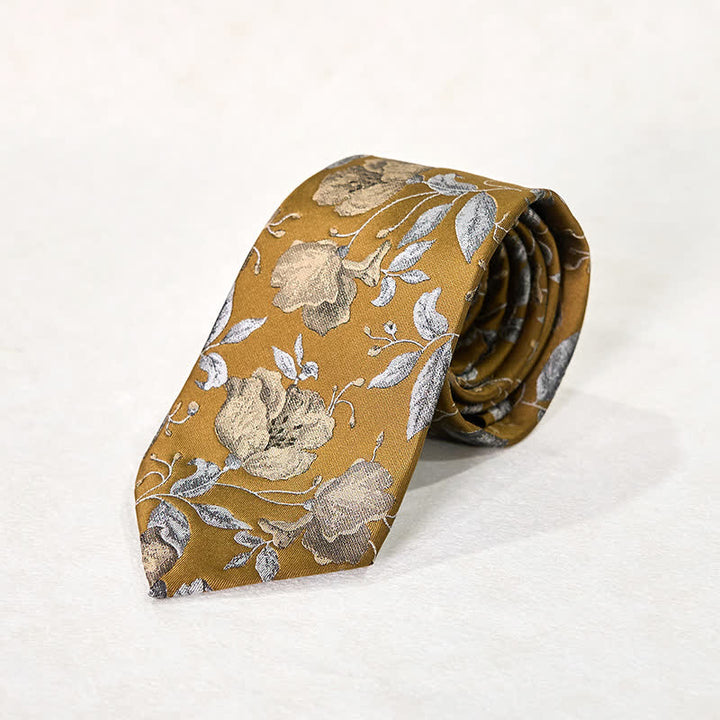 Pochette de costume élégante pour homme, motif floral imprimé