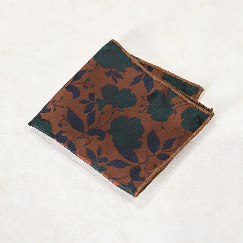 Pochette de costume élégante pour homme, motif floral imprimé