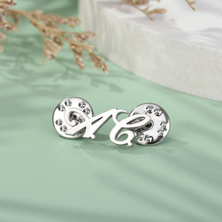 Broche personnalisée avec votre nom, accessoires de costume en acier inoxydable