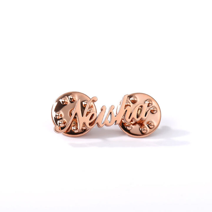 Broche personnalisée avec votre nom, accessoires de costume en acier inoxydable