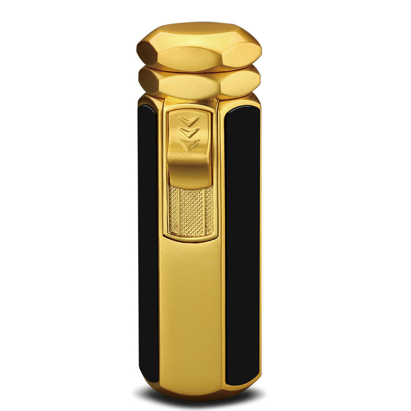 Briquet à quatre flammes rechargeable au butane, quatre brûleurs