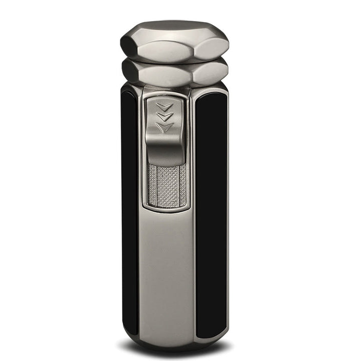 Briquet à quatre flammes rechargeable au butane, quatre brûleurs