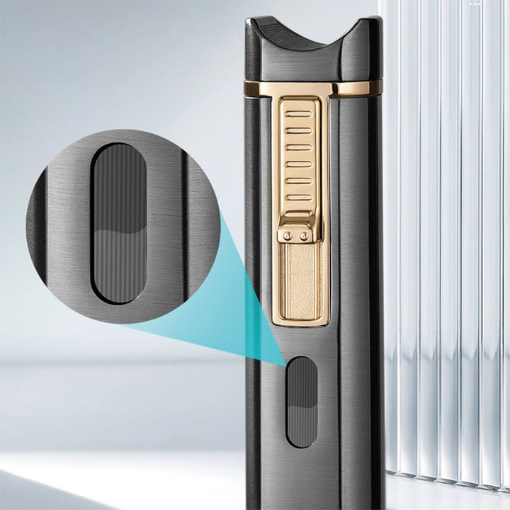 Briquet coupe-vent triple brûleur avec coupe-cigare pliable