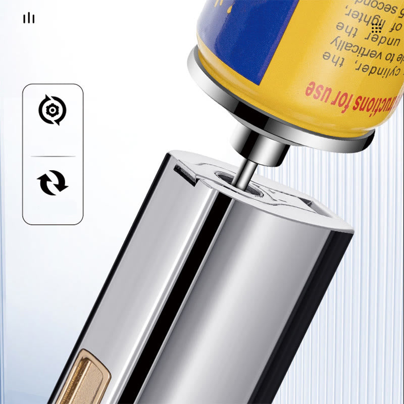 Briquet coupe-vent triple brûleur avec coupe-cigare pliable