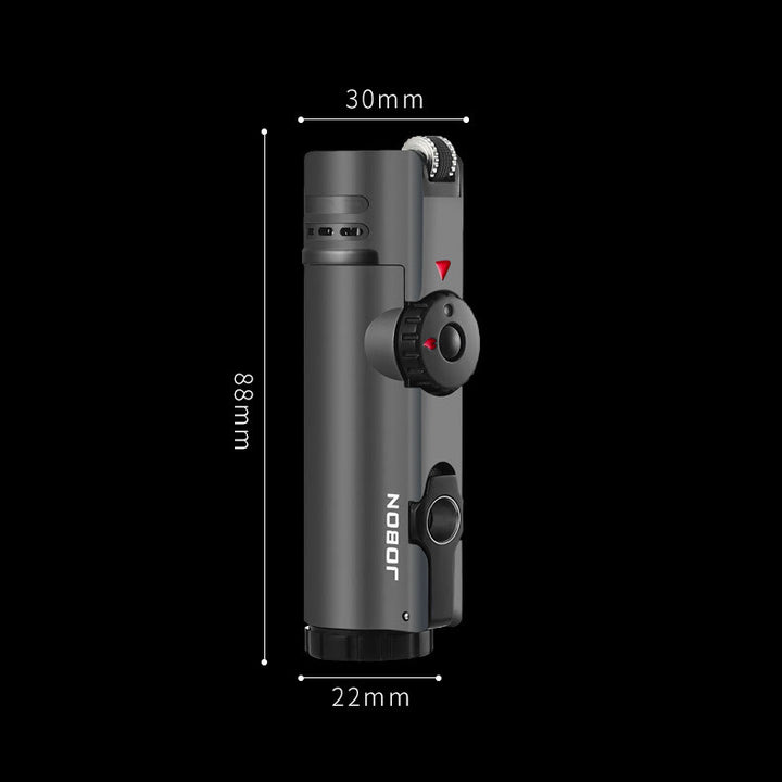 Briquet à quatre flammes avec perforateur à cigares Briquet à quatre brûleurs