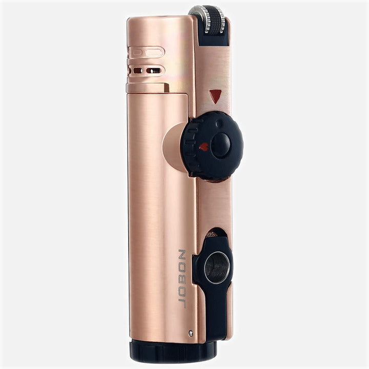 Briquet à quatre flammes avec perforateur à cigares Briquet à quatre brûleurs