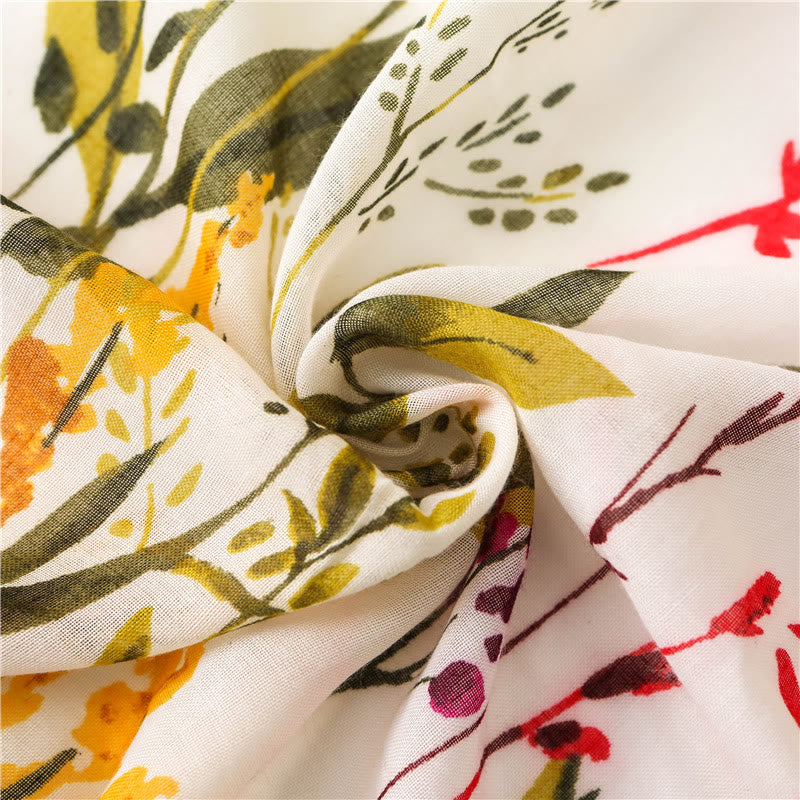 Écharpe fine et légère à imprimé floral pour femme
