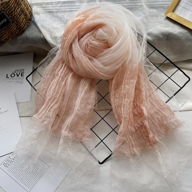 Écharpe fine et légère pour femme, couleur unie, avec protection solaire
