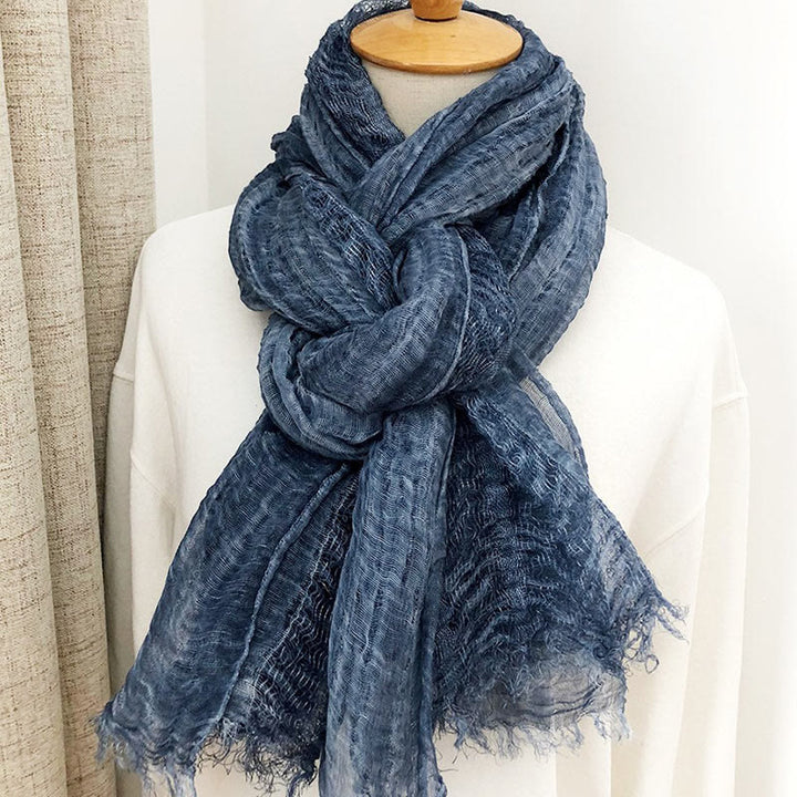 Écharpe fine et légère de couleur unie pour femme