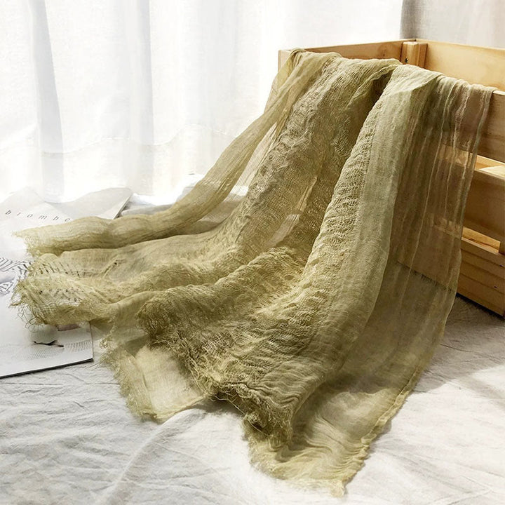 Écharpe fine et légère de couleur unie pour femme