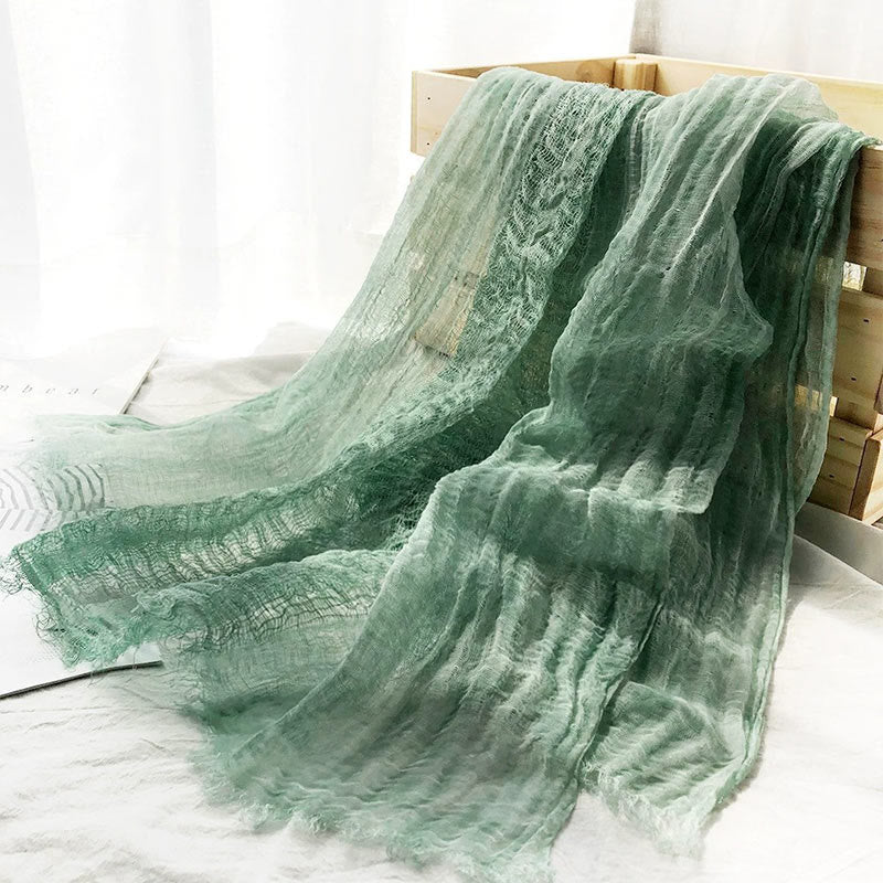 Écharpe fine et légère de couleur unie pour femme - image 14