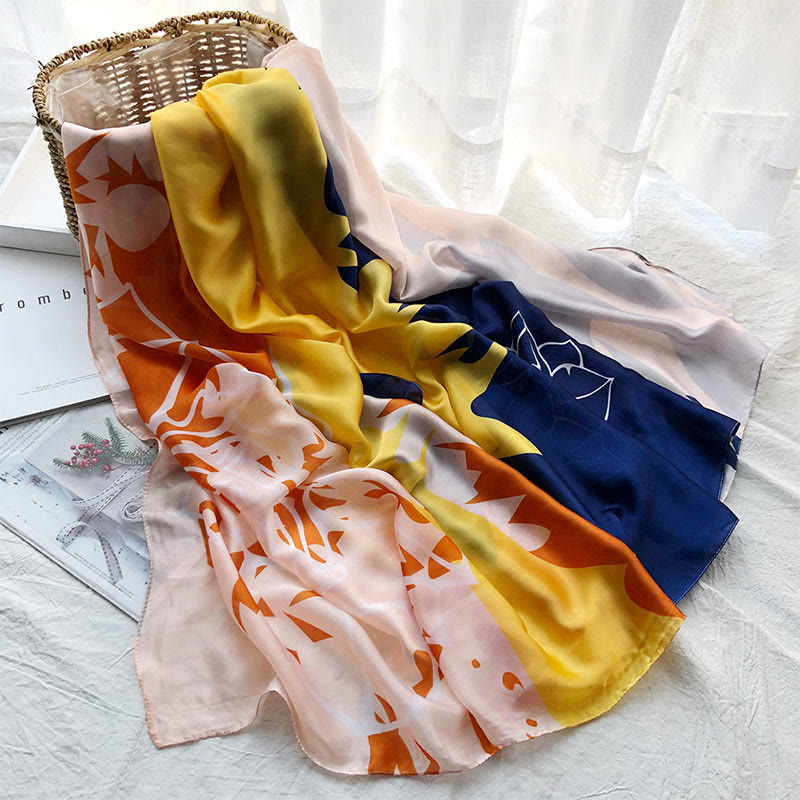 Écharpe fine et légère imprimée pour femme, idéale pour la plage ou l'été - Style #13 - image 15