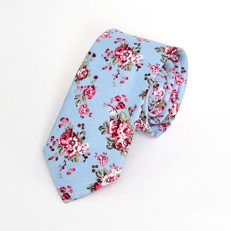 Cravate florale vintage pour homme