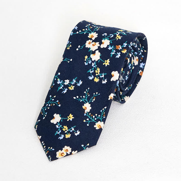 Cravate florale vintage pour homme