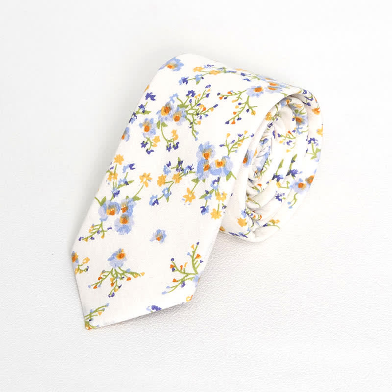 Cravate florale vintage pour homme