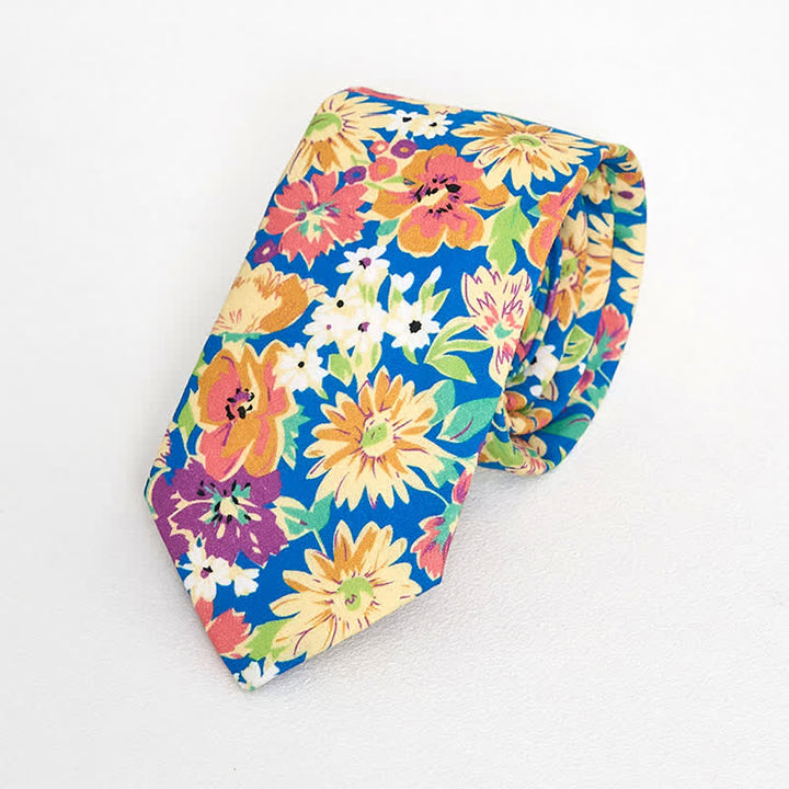Cravate florale vintage pour homme