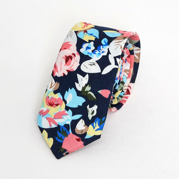 Cravate florale vintage pour homme