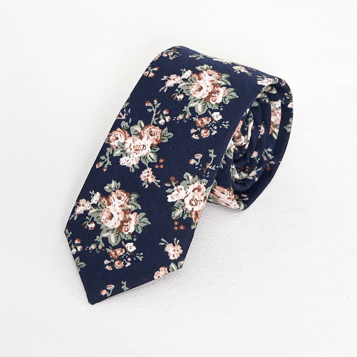 Cravate florale vintage pour homme