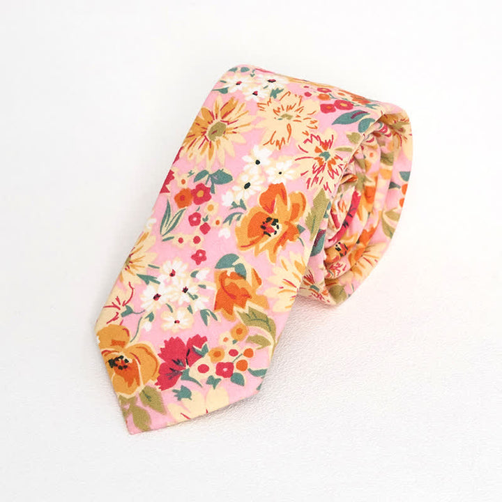 Cravate florale vintage pour homme