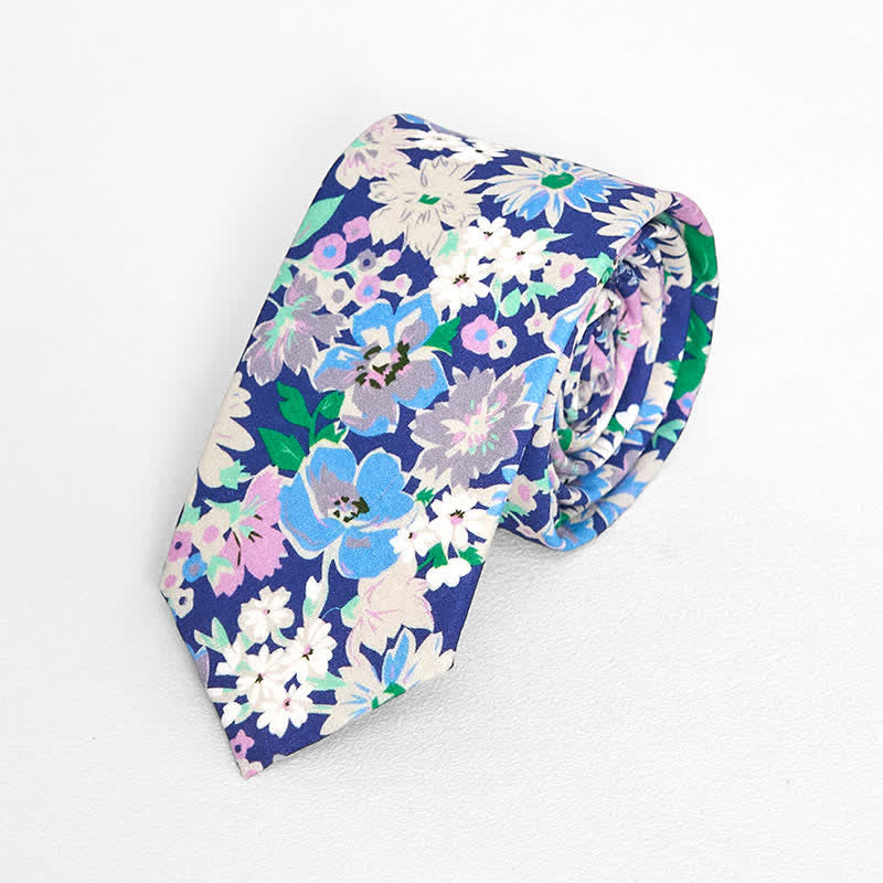 Cravate florale vintage pour homme
