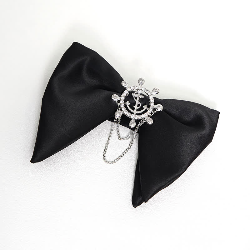 Nœud papillon surdimensionné noir et blanc pour homme