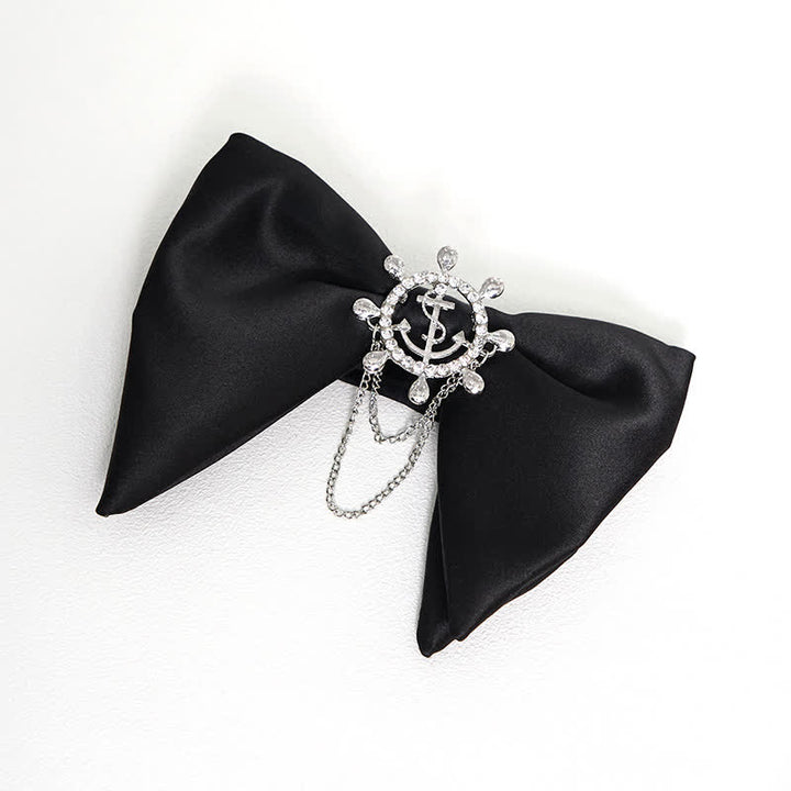 Nœud papillon surdimensionné noir et blanc pour homme