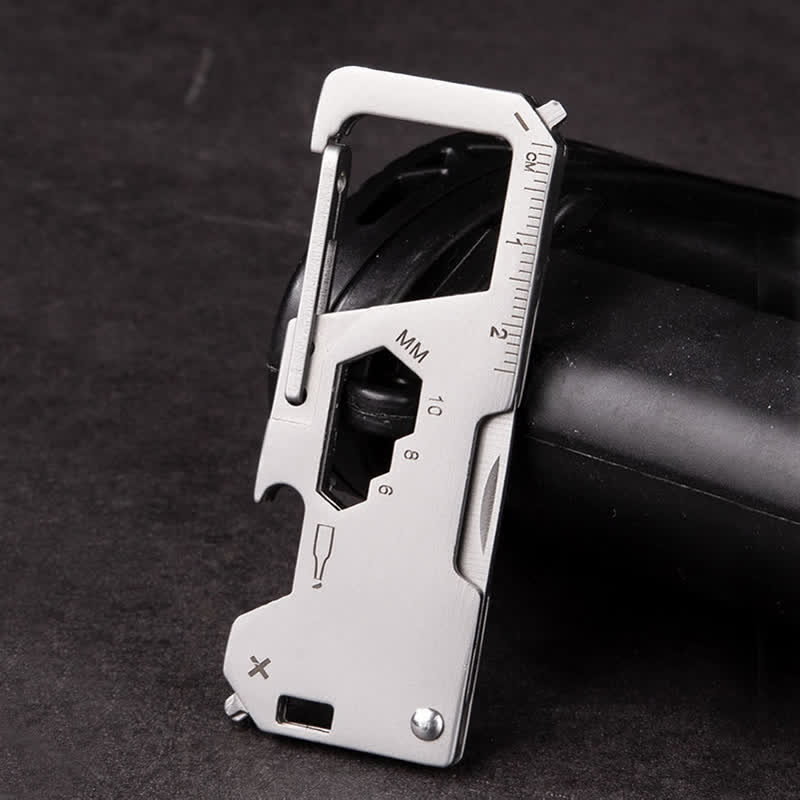 Mini couteau pliant 6 en 1 EDC, outil portable d'extérieur, porte-clés