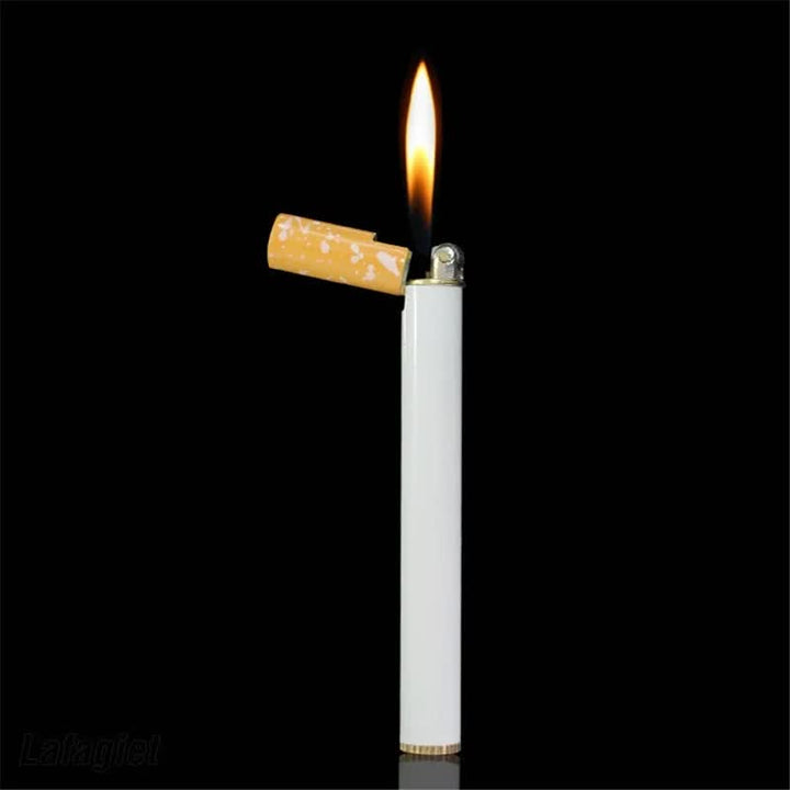 Briquet butane créatif en métal en forme de mini cigarette