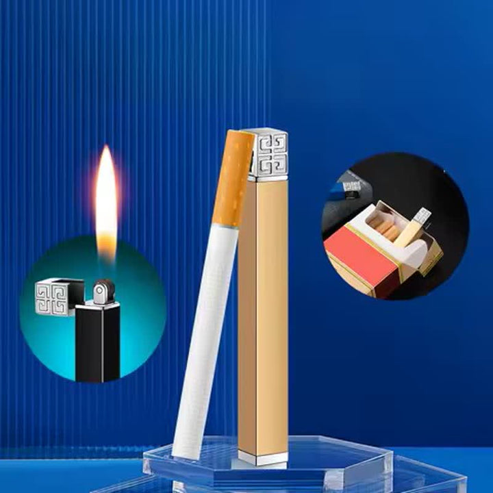 Briquet butane créatif en métal en forme de mini cigarette