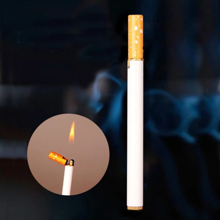 Briquet butane créatif en métal en forme de mini cigarette