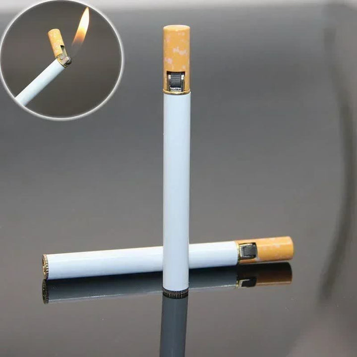 Briquet butane créatif en métal en forme de mini cigarette