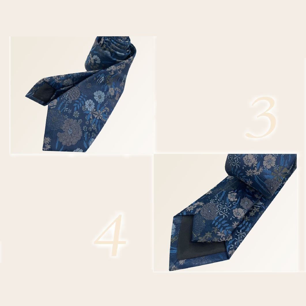 Cravate en polyester à motif floral pour homme, style vacances - image 3