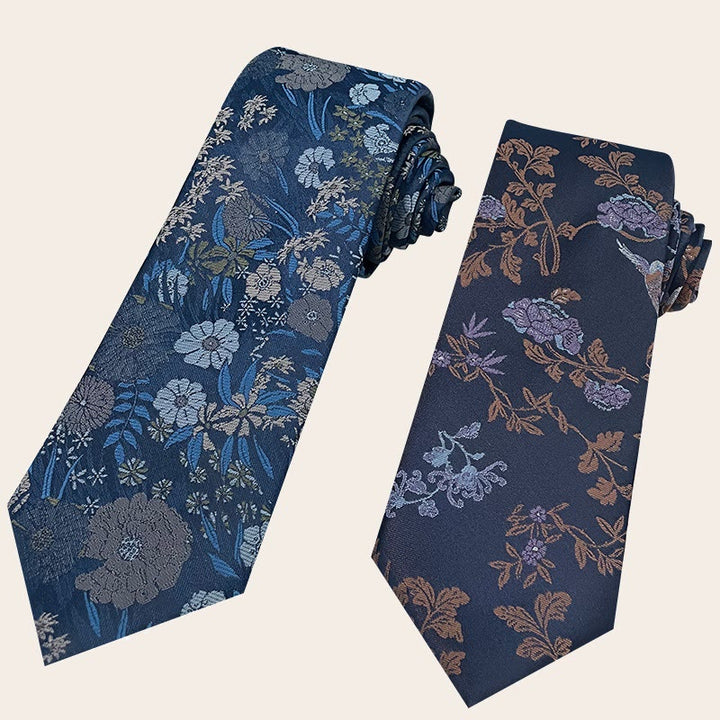 Cravate en polyester à motif floral pour homme, style vacances - image 3