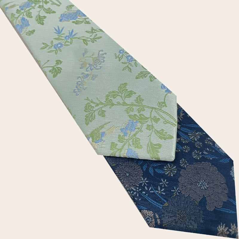 Cravate en polyester à motif floral pour homme, style vacances - image 6