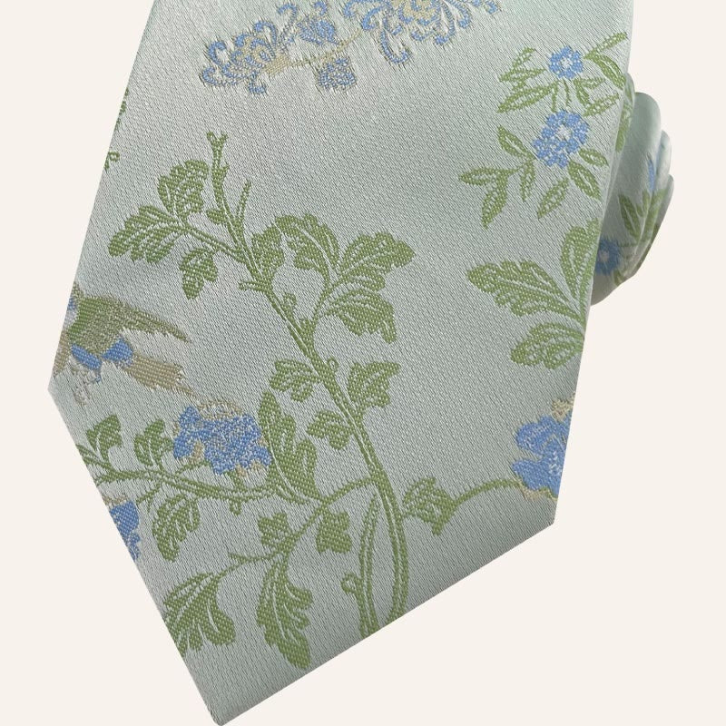 Cravate en polyester à motif floral pour homme, style vacances - image 7