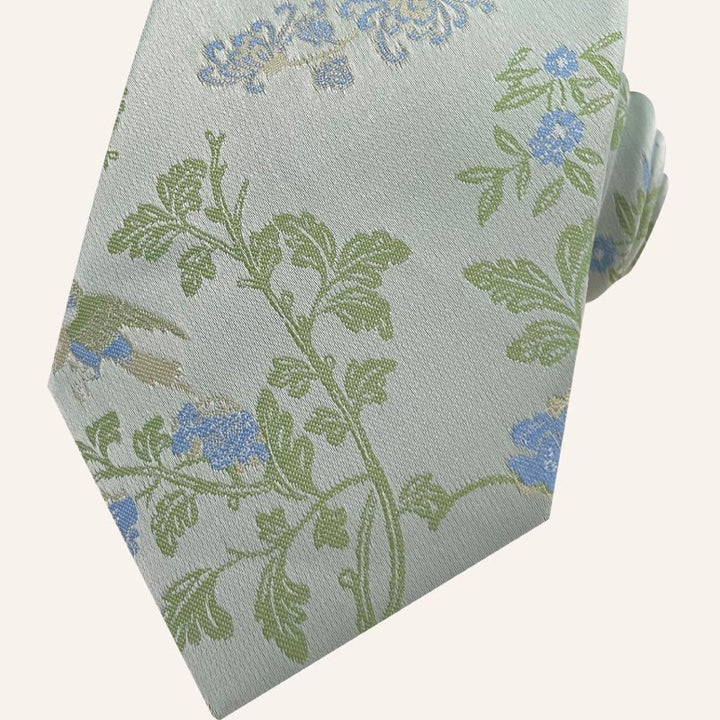 Cravate en polyester à motif floral pour homme, style vacances - image 7
