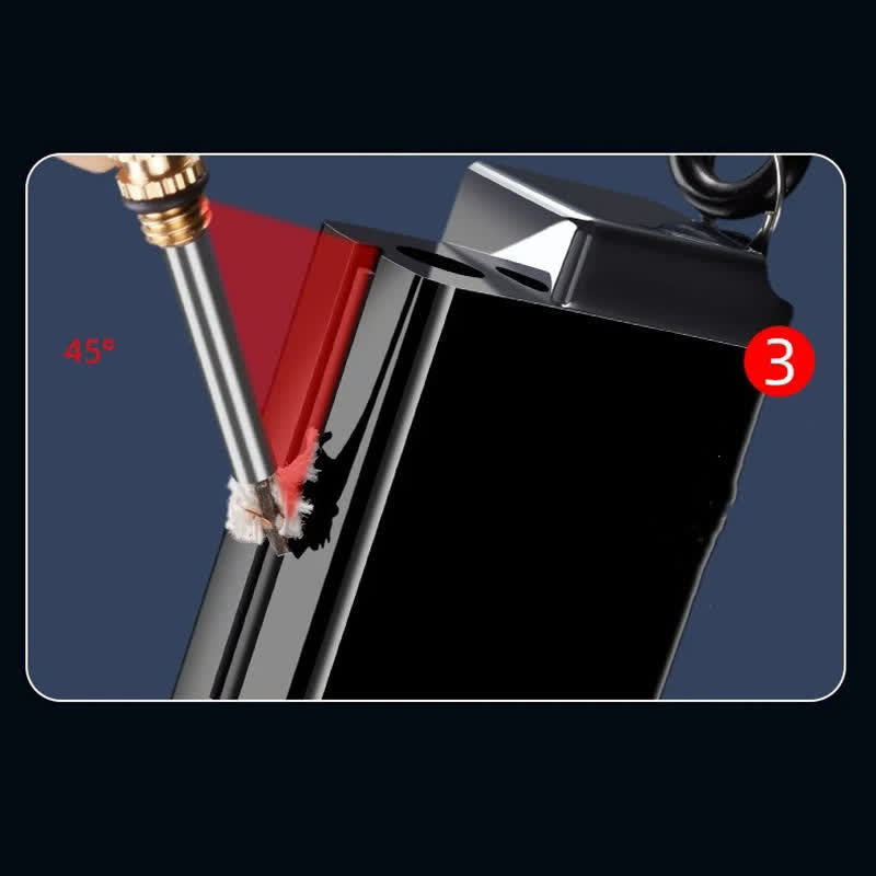 Mini cendrier rectangulaire portable 2 en 1, briquet à kérosène et allumette