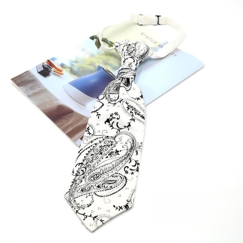 Cravate Ascot pré-nouée pour homme, motif cachemire de luxe