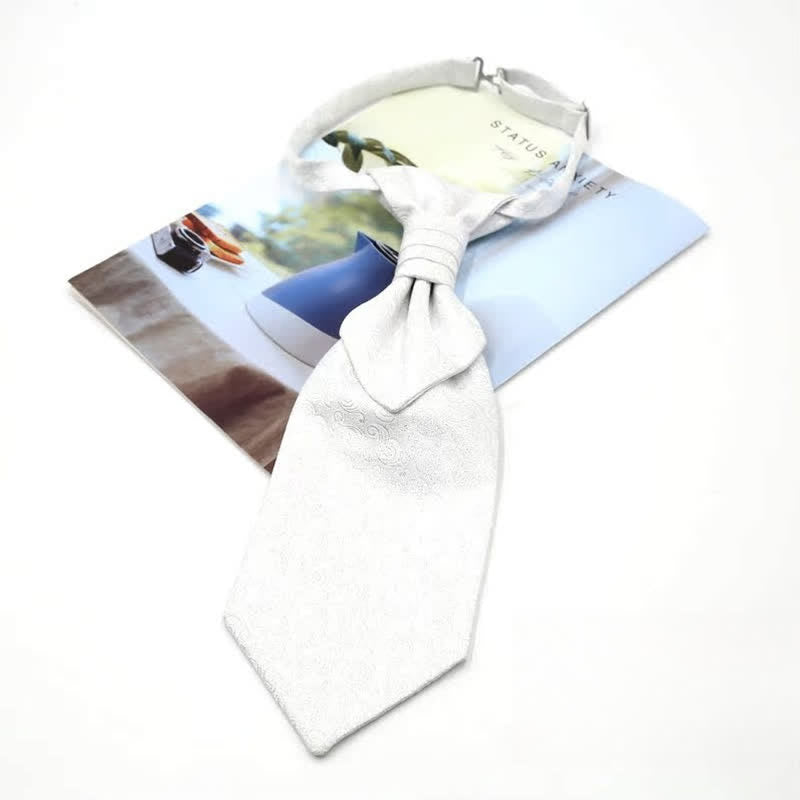 Cravate Ascot pré-nouée pour homme, motif cachemire de luxe