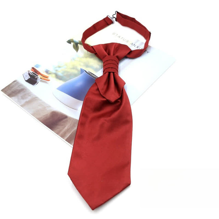 Cravate Ascot pré-nouée pour homme, motif cachemire de luxe