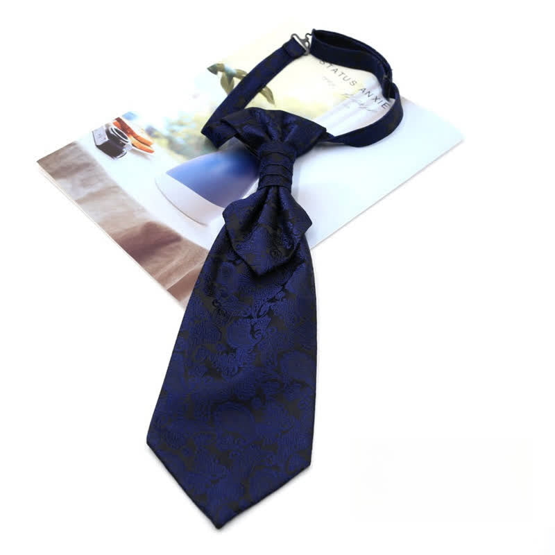 Cravate Ascot pré-nouée pour homme, motif cachemire de luxe