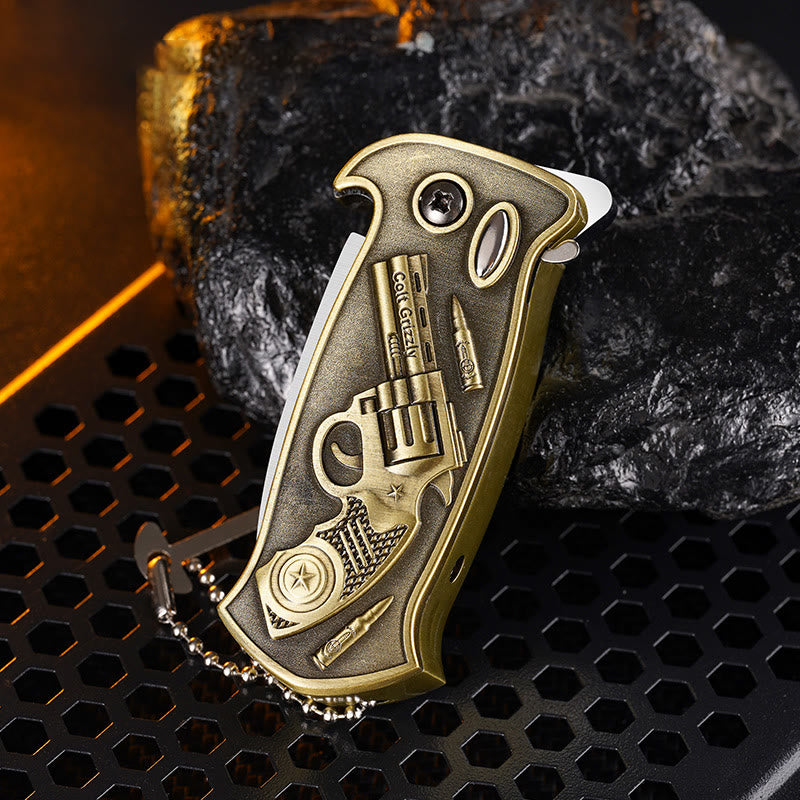 Briquet au butane rechargeable et pliable en métal coupe-vent